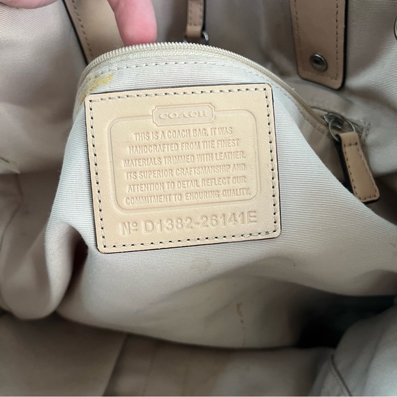 COACH Metallic XL Metro Gallery Tote Laptop SWork Shoulder Bag 26141 - Picture 6 of 9